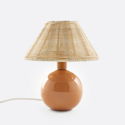 Alios Ceramic & Rattan Table Lamp
