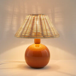 Alios Ceramic & Rattan Table Lamp - thumbnail 3