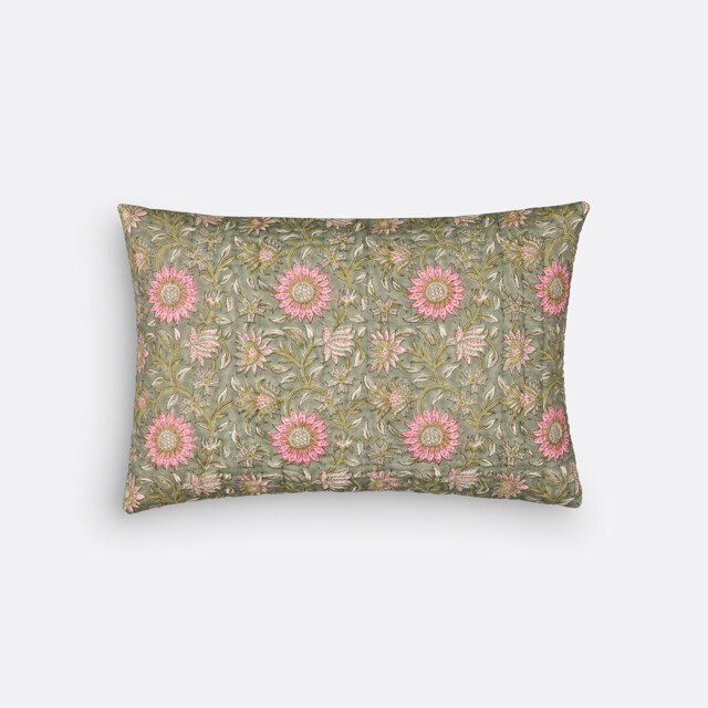 Casaluce Kantha Cushion Cover in Cotton Voile - image 1