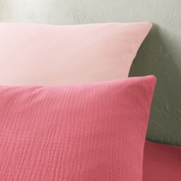 Kumla Children's Plain Cotton Muslin Duvet Cover - thumbnail 3