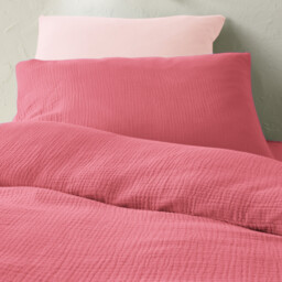 Kumla Children's Plain Cotton Muslin Duvet Cover - thumbnail 2