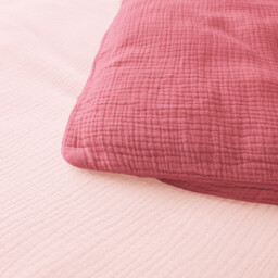 Kumla Children's Plain Cotton Muslin Duvet Cover - thumbnail 4