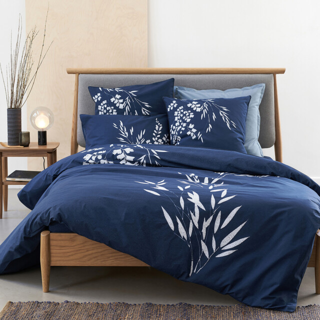 Izumi Floral Cotton Percale 200 Thread Count Duvet Cover