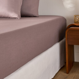 Opale Cotton Satin 350 Thread Count Fitted Sheet, 30cm Flap - thumbnail 1