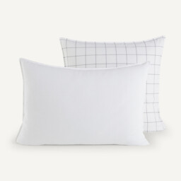 Ponlok Checked 100% Organic Cotton 300 Thread Count Pillowcase - thumbnail 2