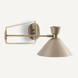 Zoticus Aged Brass Articulated Wall Light - thumbnail 4