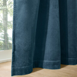 Velvet Hidden Tab Top Blackout Curtain - thumbnail 3