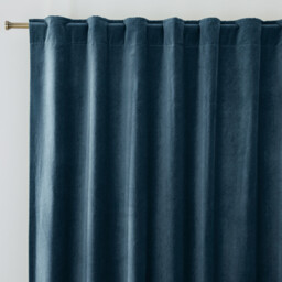Velvet Hidden Tab Top Blackout Curtain