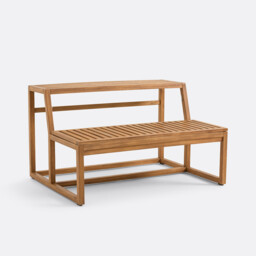 Talia Solid Acacia Garden Table Bench