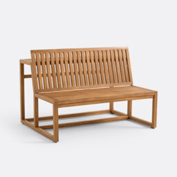 Talia Solid Acacia Garden Table Bench - thumbnail 2