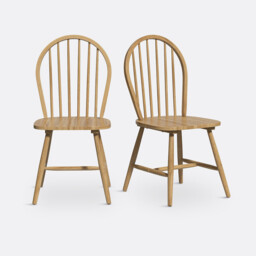 Set of 2 Windsor Spindle Back Chairs - thumbnail 1