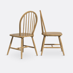 Set of 2 Windsor Spindle Back Chairs - thumbnail 3
