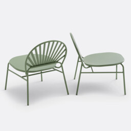 Set of 2 Solale Metal Garden Armchairs - thumbnail 2