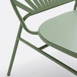 Set of 2 Solale Metal Garden Armchairs - thumbnail 4