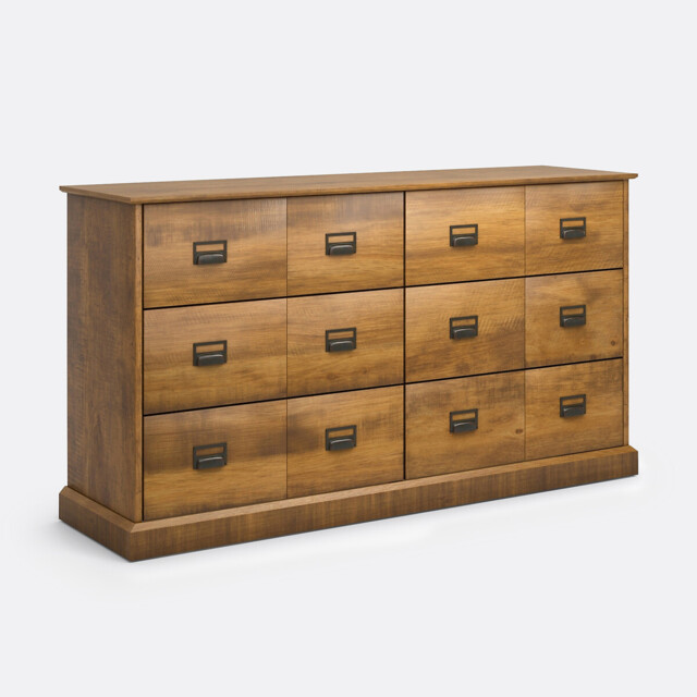 Lindley Solid Pine Chest of 6 Drawers - image 1
