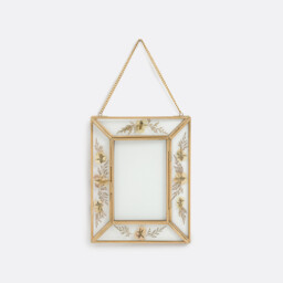 Uyova Hanging Photo Frame with Flowers, H23cm - thumbnail 1