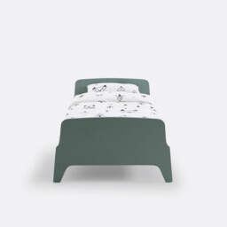 Adil Vintage Retro Style Single Bed with Bed Base - thumbnail 3