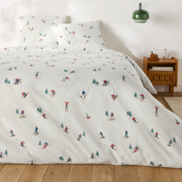 Tout Schuss Duvet Cover Set in 30% Recycled Cotton with Square Pillowcase - thumbnail 2