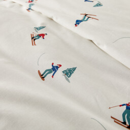 Tout Schuss Duvet Cover Set in 30% Recycled Cotton with Square Pillowcase - thumbnail 4