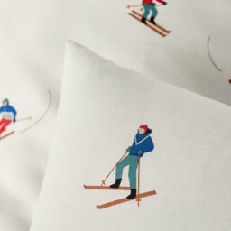Tout Schuss Duvet Cover Set in 30% Recycled Cotton with Square Pillowcase - thumbnail 3