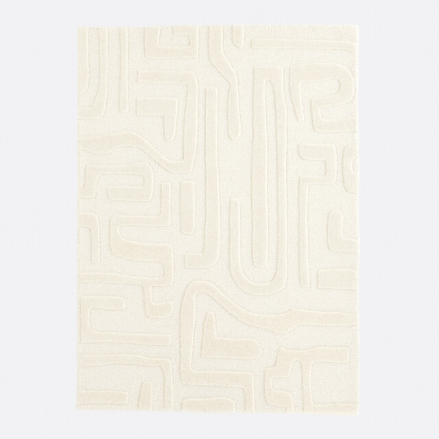 Melko Graphic Print Rug in 100% Wool - image 1
