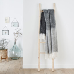 Lichen Warm Blanket with Chevron Pattern