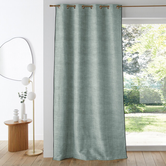 Figuera Chenille Effect Eyelet Curtain - image 1