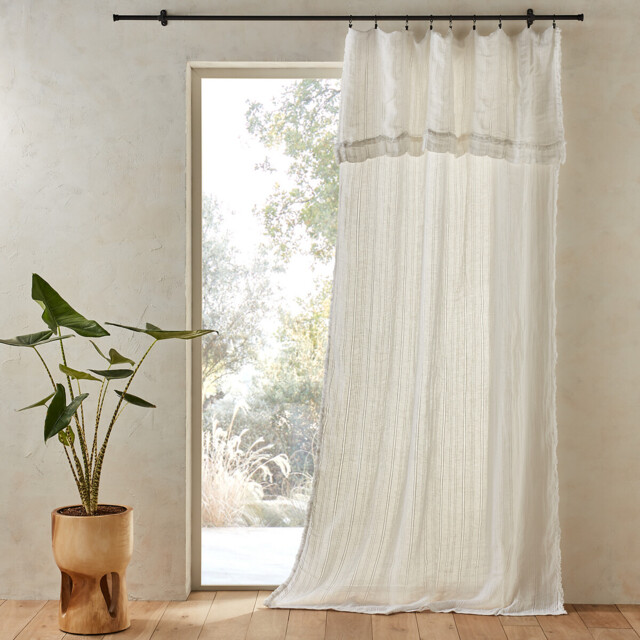 Plumaka Linen Mix Voile Curtain Panel - image 1