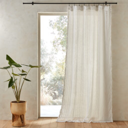 Plumaka Linen Mix Voile Curtain Panel - thumbnail 3