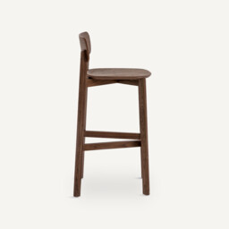 Batignolles Walnut Bar Stool, Designed By Emmanuel Gallina - thumbnail 3