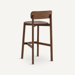 Batignolles Walnut Bar Stool, Designed By Emmanuel Gallina - thumbnail 4