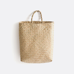 Rixy Woven Straw Wall Basket - thumbnail 1