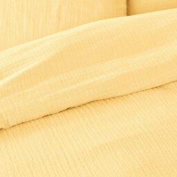 Kumla Children's Plain Cotton Muslin Duvet Cover - thumbnail 2
