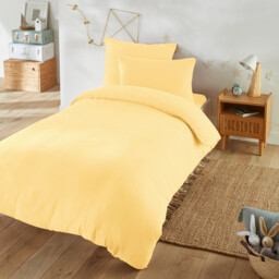 Kumla Children's Plain Cotton Muslin Duvet Cover - thumbnail 1