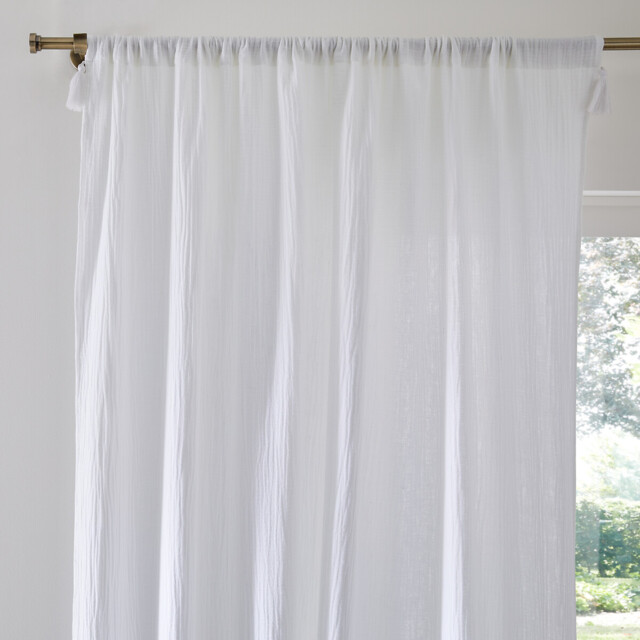 Kumla Cotton Muslin Curtain Panel - image 1