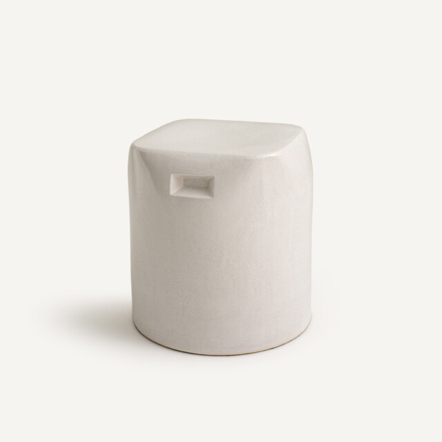 Oria Glazed Ceramic Side Table - image 1