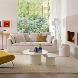 Oria Glazed Ceramic Side Table - thumbnail 2