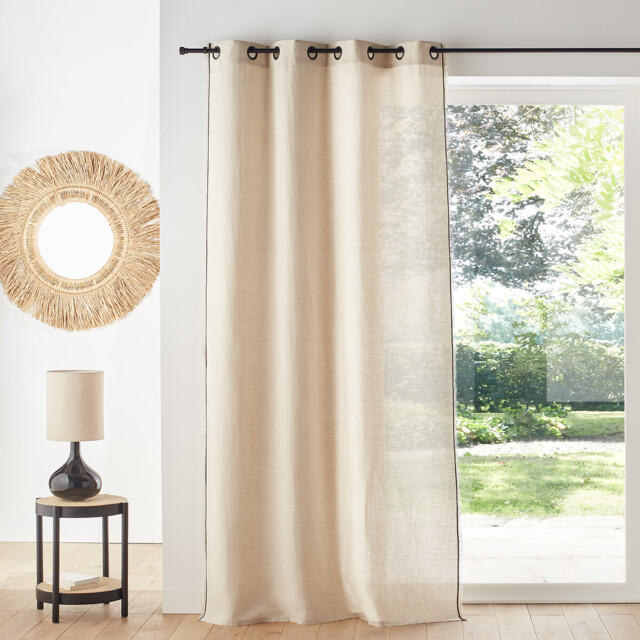 Menorca Cotton & Linen Eyelet Curtain - image 1