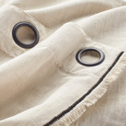 Menorca Cotton & Linen Eyelet Curtain - thumbnail 3