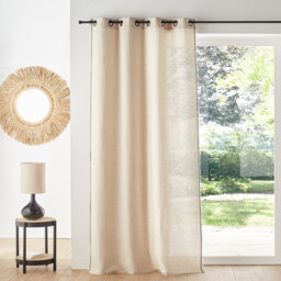 Menorca Cotton & Linen Eyelet Curtain - thumbnail 1