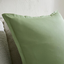 Sabbal Washed Cotton Percale 300 Thread Count Pillowcase - thumbnail 4