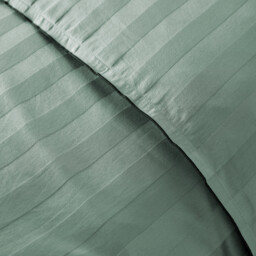 Victor Striped Washed Cotton Satin 300 Thread Count Duvet Cover - thumbnail 3