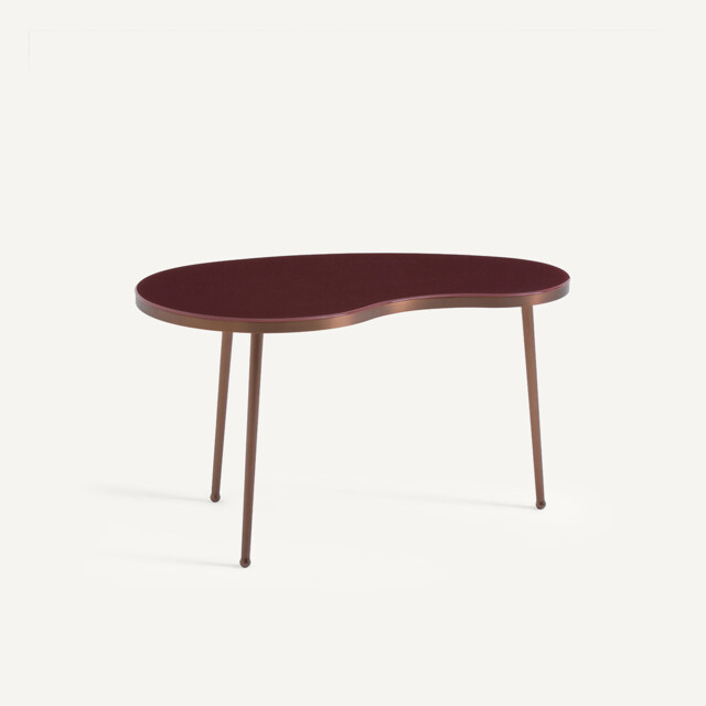 Galo Steel Organic Coffee Table with Tempered Glass Top - image 1