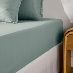 Scenario Cotton Percale 200 Thread Count Fitted Sheet, 40cm Flap