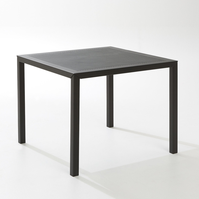 Choe Square Garden Table in Perforated Metal