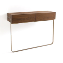 Merten Walnut Wall Console Table