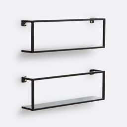 Set of 2 Miva Metal Wall Shelves, L50cm - thumbnail 1
