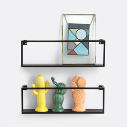 Set of 2 Miva Metal Wall Shelves, L50cm - thumbnail 4
