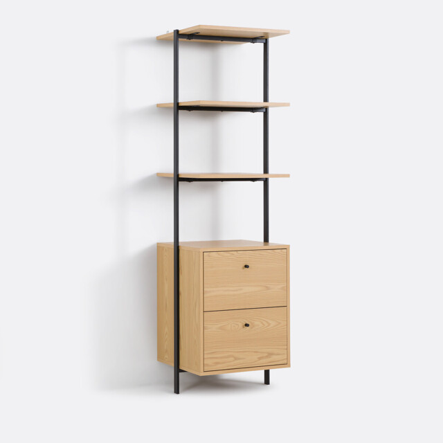 Talist 3-Shelf Wardrobe Module with 2 Drawers - image 1