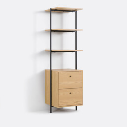 Talist 3-Shelf Wardrobe Module with 2 Drawers - thumbnail 1